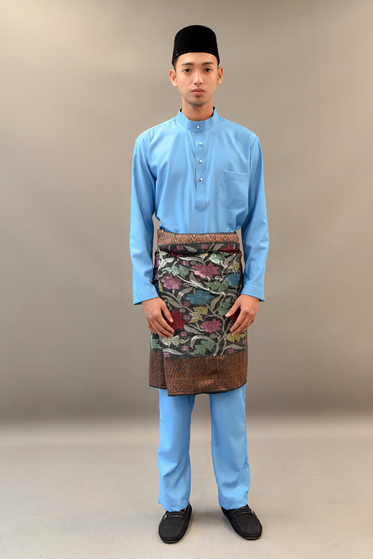 Baju Melayu Cekak Musang in Ocean Blue