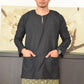 Baju Melayu Teluk Belanga in Black