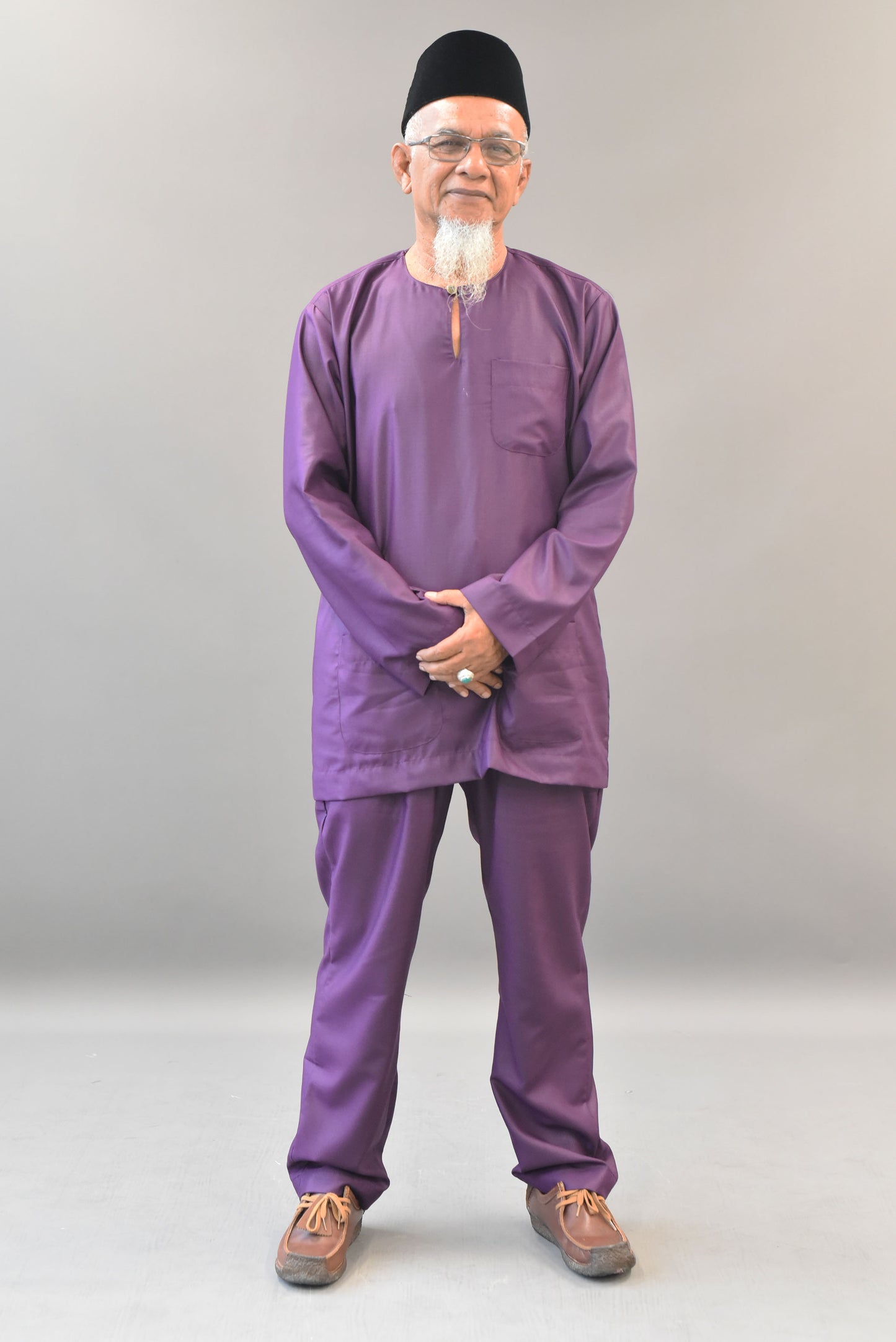 Baju Melayu Teluk Belanga in Mangosteen Purple
