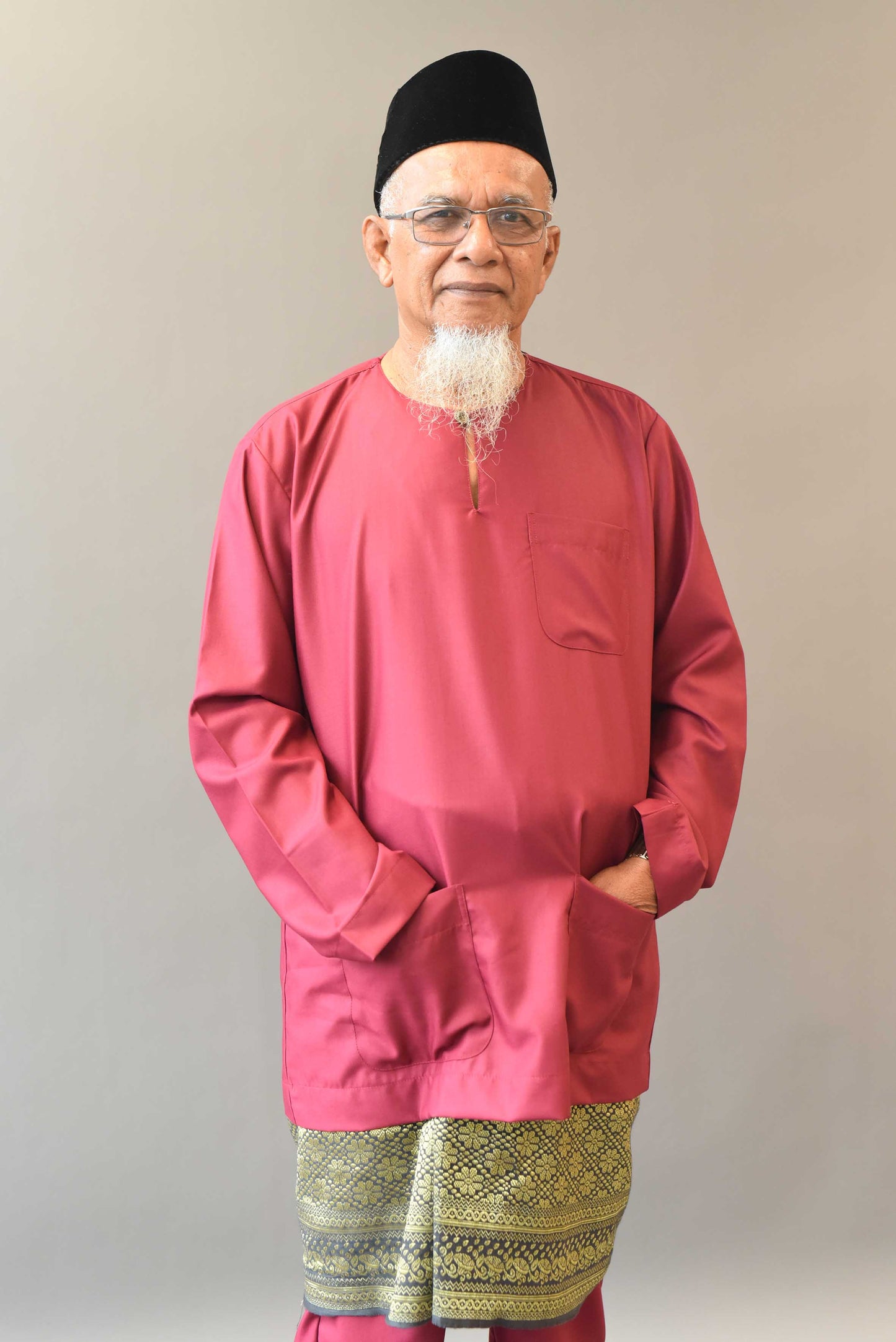 Baju Melayu Teluk Belanga in Blush Pink